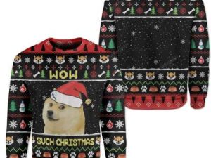 Ugly Christmas Dog Sweater - Image 1