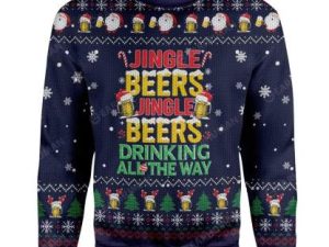 Ugly Christmas Jinger Beers Custom Sweater Apparel - Image 1