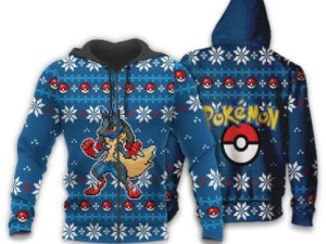 Ugly Christmas Sweater Lucario Xmas Gift Clothes - Image 1