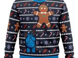 Ugly Cookie Cookie Monster Ugly Christmas Sweater - Image 1
