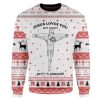 Ugly Jesus Christmas Sweater - Image 1