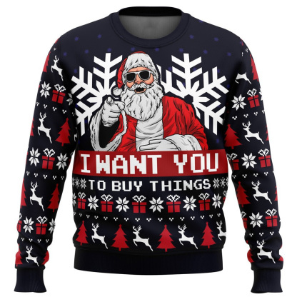uncle santa claus ugly christmas sweater holiday gift 1 Uncle Santa Claus Ugly Christmas Sweater Holiday Gift - Image 1