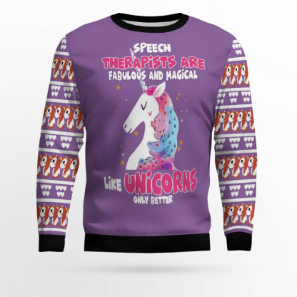 unicorn magical ugly christmas sweater 1 Unicorn Magical Ugly Christmas Sweater - Image 1