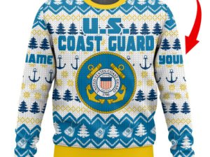 Us Coast Guard Ugly Christmas Sweater - Image 1