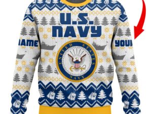 Us Navy Ugly Christmas Sweater - Image 1