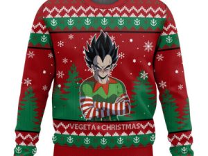 Vegeta Dragon Ball Z Ugly Christmas Sweater - Image 1