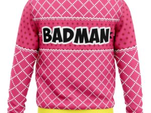 Vegeta Pink Badman Dbz Ugly Christmas Sweater - Image 1