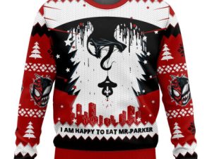 Venom X Spiderman Last Dance Ugly Christmas Sweater - Image 1