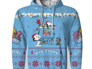Victory Golden Monkey American Merry Christmas, Snoopy House Cute Fan Gift-3D Unisex Hoodie - Image 1