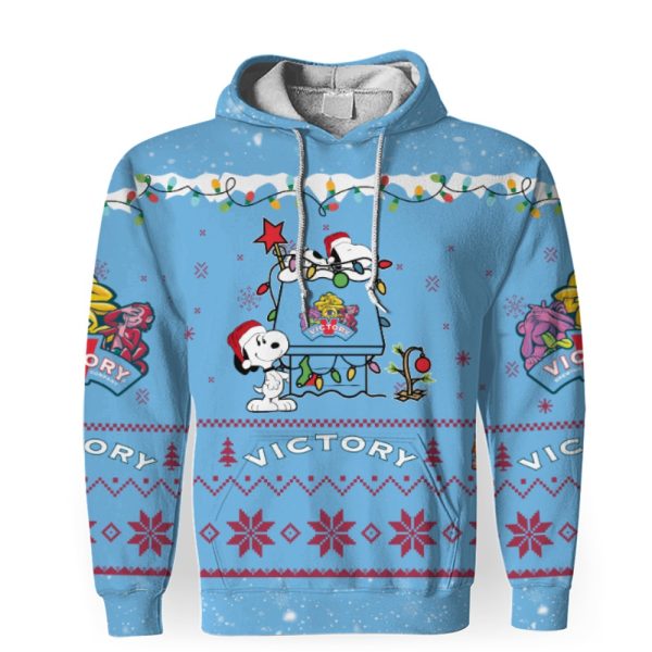 Victory Golden Monkey American Merry Christmas, Snoopy House Cute Fan Gift-3D Unisex Hoodie - Image 1