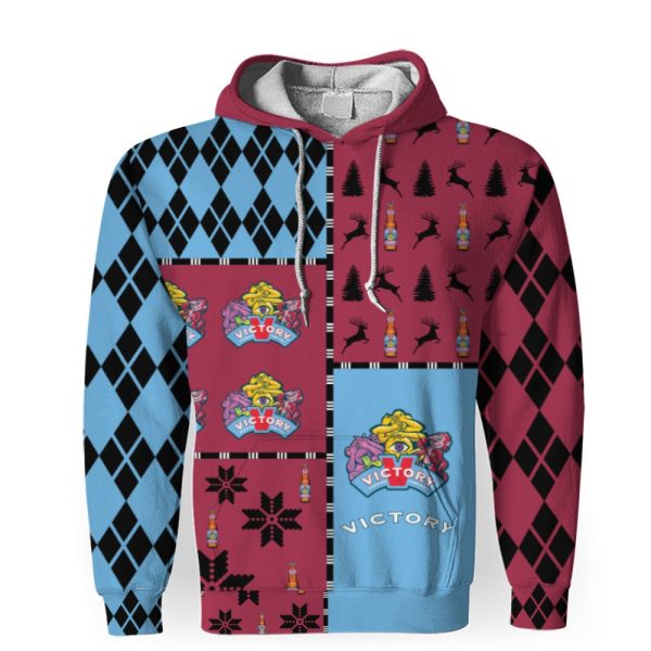 Victory Golden Monkey Merry Christmas And -3D Unisex Hoodie - Image 1
