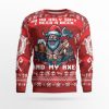 Viking Beer Axe Viking Warrior Gear Viking Ugly Christmas Sweater - Image 1