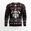 Viking Deck The Halls With Skulls Ugly Christmas Sweater - Image 1