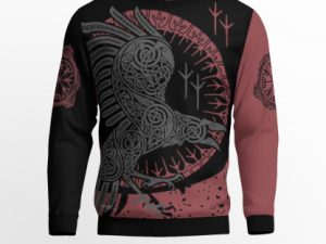 Viking Raven Ugly Christmas Sweater - Image 1