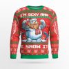 Viking Snowman Swagger Viking Ugly Christmas Sweater - Image 1