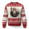 Viking Xmas Ugly Christmas Sweater Deck Valhalla With Skulls Of Glory Santa Yule - Image 1