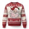 Vintage Christmas Santa Claus Face Xmas Funny Old Fashioned Ugly Christmas Sweater - Image 1