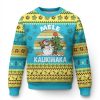 Vintage Cute Mele Kalikimaka Ugly Christmas Sweater Funny Snowman - Image 1