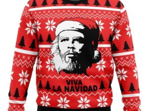 Viva La Navidad Che Guevara Ugly Christmas Sweater Holiday Gift - Image 1