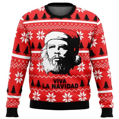viva la navidad che guevara ugly christmas sweater holiday gift 1 Viva La Navidad Che Guevara Ugly Christmas Sweater Holiday Gift - Image 1