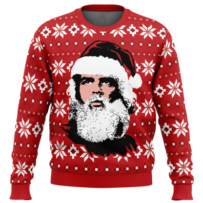 viva la navidad santa che guevarra ugly christmas sweater 1 Viva La Navidad Santa Che Guevarra Ugly Christmas Sweater - Image 1
