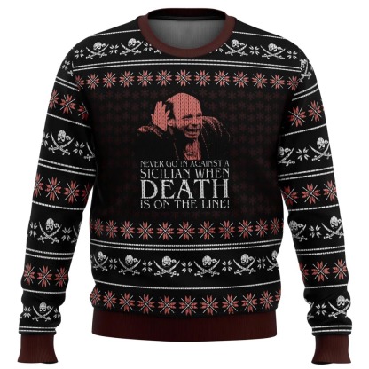 vizzini the princess bride ugly christmas sweater 1 Vizzini The Princess Bride Ugly Christmas Sweater - Image 1