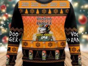 Voodoo Ranger Juice Force 3D Ugly Christmas Sweater Merry Xmas - Image 1