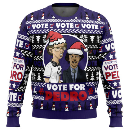 vote for pedro napoleon dynamite ugly christmas sweater 1 Vote For Pedro Napoleon Dynamite Ugly Christmas Sweater - Image 1