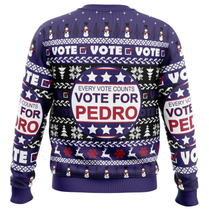 vote for pedro napoleon dynamite ugly christmas sweater 2 Vote For Pedro Napoleon Dynamite Ugly Christmas Sweater - Image 2