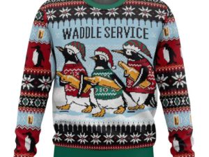 Waddle Service Ugly Christmas Sweater - Image 1