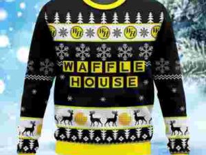 Waffle House Ugly Christmas Sweater - Image 1