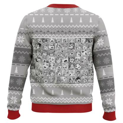 waifu nekko ahegao ugly christmas sweater 2 Waifu Nekko Ahegao Ugly Christmas Sweater - Image 2