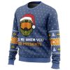 Wake Me When You Need Presents Halo Ugly Christmas Sweater Holiday Gift - Image 2