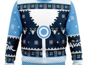 Waterbenders Water Tribe Avatar Ugly Christmas Sweater - Image 1