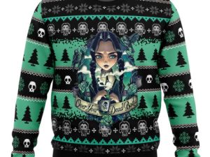 Wednesday Addams Ugly Christmas Sweater - Image 1