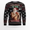 Welcome To The North Swole Ugly Christmas Sweater - Image 1