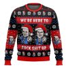 Were Here To Fuck Shit Up Step Brothers Ugly Christmas Sweater - Image 1