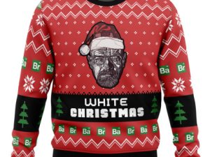 White Christmas Breaking Bad Ugly Christmas Sweater - Image 1