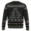Why The Helld You Take Your Shoes Off Harry Lyme Home Alone Ugly Christmas Sweater - Image 2