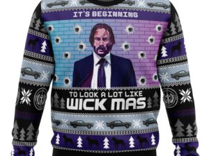 Wick Mas John Wick Ugly Christmas Sweater - Image 1