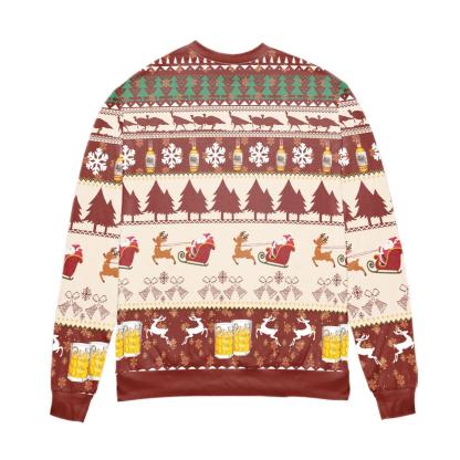 wild turkey bourbon snowflake pattern ugly christmas sweater 2 Wild Turkey Bourbon Snowflake Pattern Ugly Christmas Sweater - Image 2