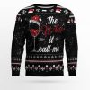 Wine Call Me Ugly Christmas Sweater - Image 1