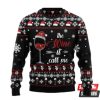 Wine Call Me Ugly Christmas Sweaters - Image 1
