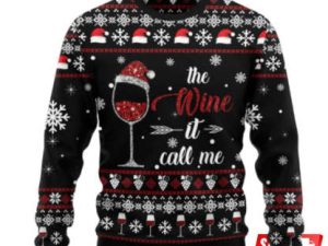 Wine Call Me Ugly Christmas Sweaters - Image 1