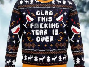 Wine Glass Ugly Christmas Sweater - Image 1