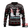 Wine Snowmies Ugly Christmas Sweaters - Image 1