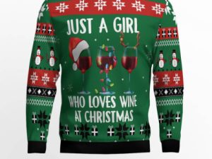 Wine Xmas Ugly Christmas Sweater - Image 1