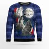 Wolf Moon Ugly Christmas Sweater - Image 1