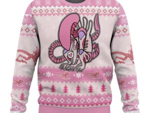 Xenomorph Alien Ugly Christmas Sweater Holiday Gift - Image 1