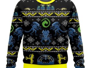Xenomorphs Alien Ugly Christmas Sweater - Image 1